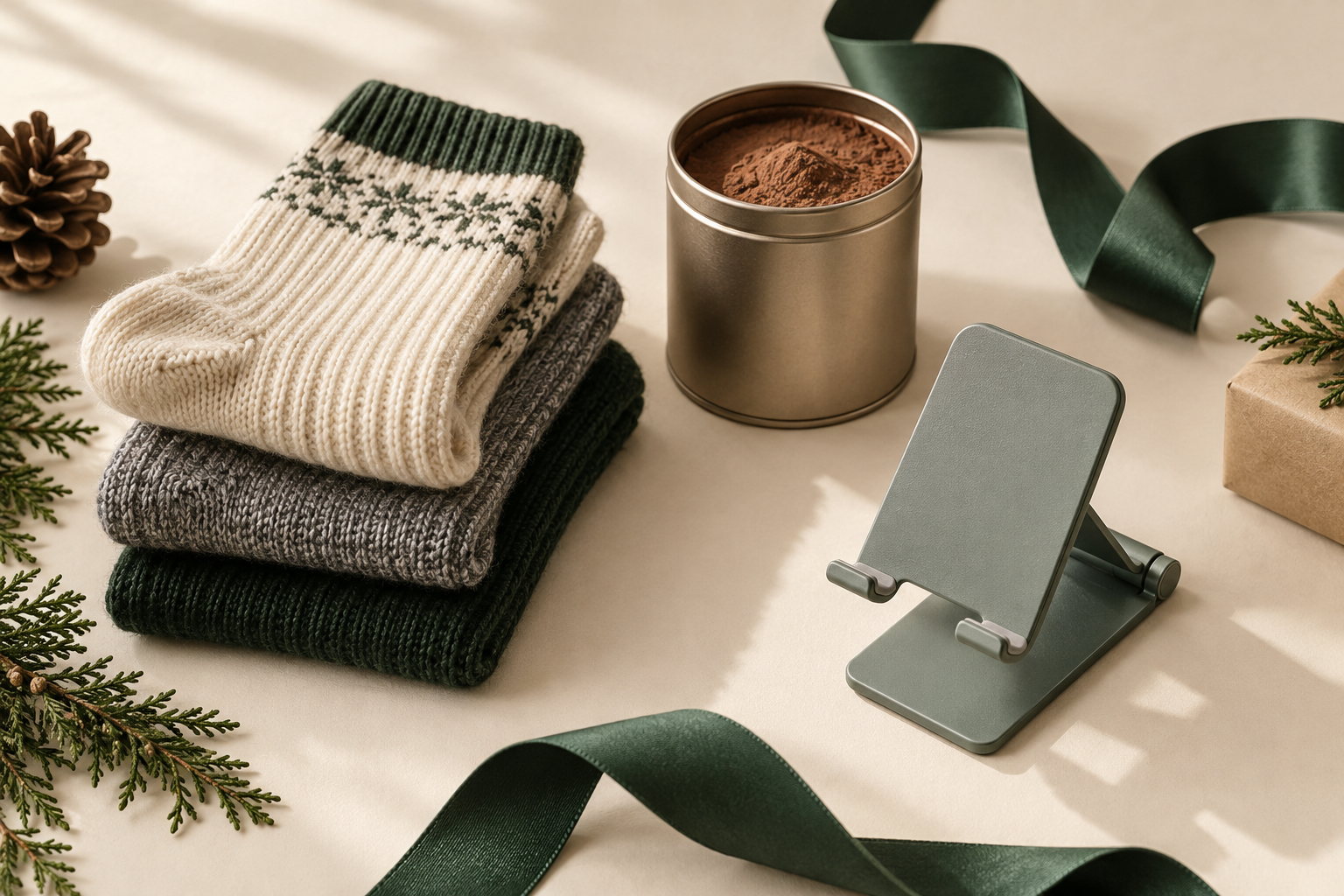 Stocking stuffers still-life